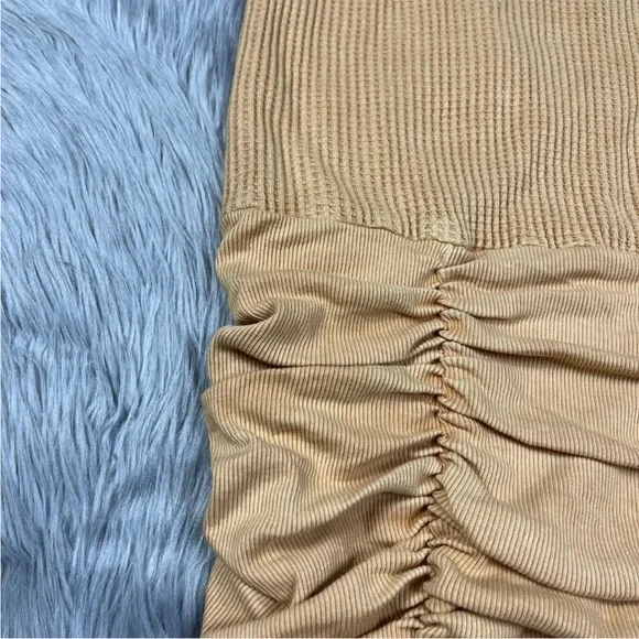 Free People FP One Katya Thermal Tank Dress Golden Yellow Mimosa Size M - Picture 5 of 9